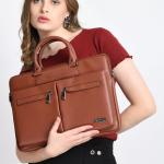 Vaku Luxos® Marcella 14 inch Laptop Bag Premium Laptop Messenger Bag For Men and Women