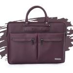 Vaku Luxos® MCQUINN Carbon 14 inch Laptop Bag Premium PU Leather Laptop Sleeve Messenger Bag For Men and Women.